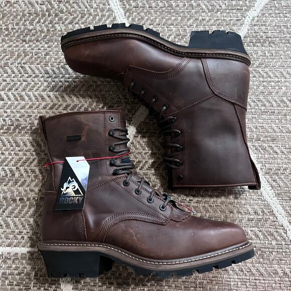 Rocky Men's Waterproof Logger Boots - Composite Toe Sz 15M - Picture 1 of 9